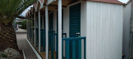 cabine in legno per piscina