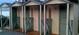 cabine in legno stabilimenti balneari