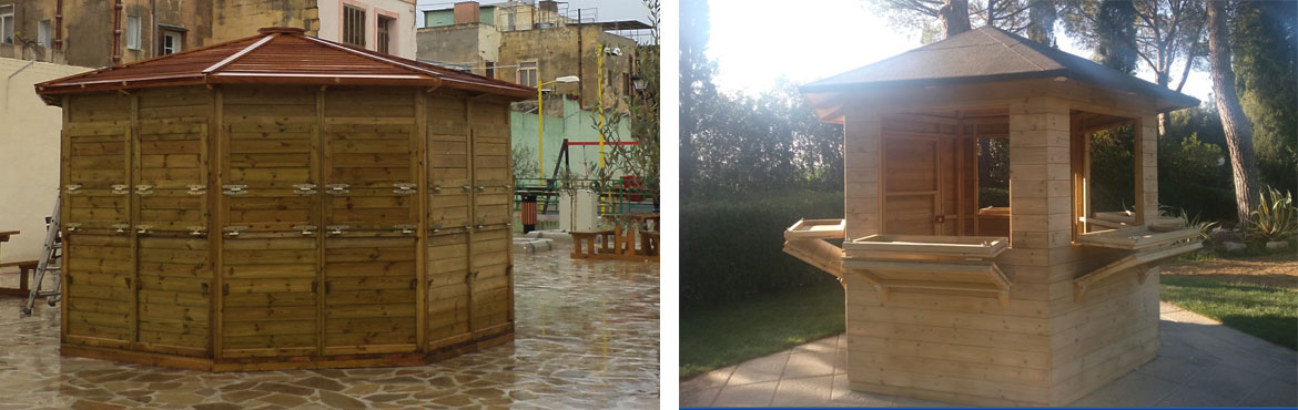 chioschi e gazebo in legno