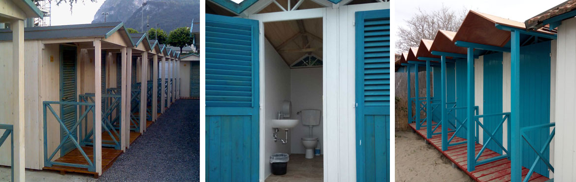 cabine per stabilimenti balneari