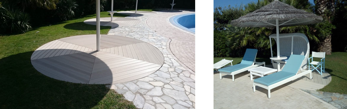 pedane in composito wpc per piscine